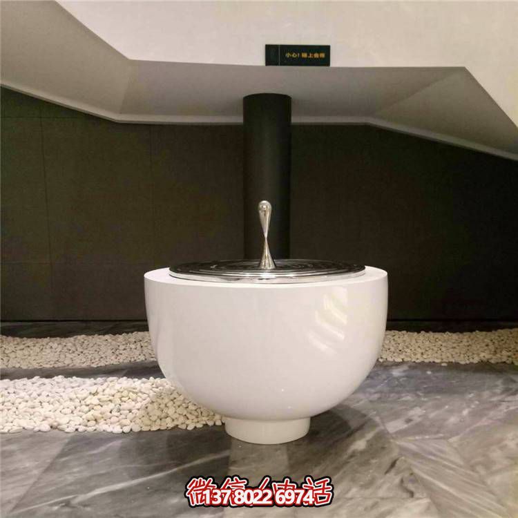 不銹鋼水滴圓盤雕塑，玻璃鋼景觀裝飾