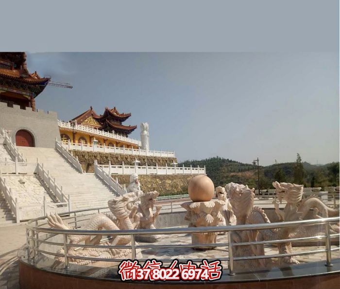 藝術燈光的魔力,紅龍戲球風大型噴泉石雕秀 藝術燈光的魔力,紅龍戲球風大型噴泉石雕秀