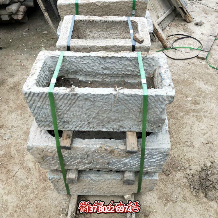 傳統工藝雕刻大理石擺件，點綴老石槽庭院造景