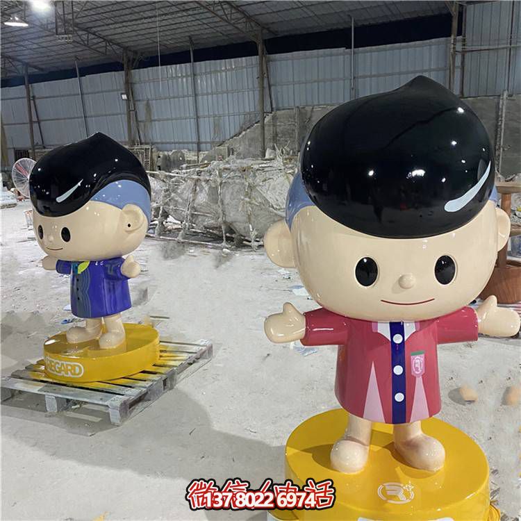 可愛彩繪玻璃鋼擺件，引領家居新潮流