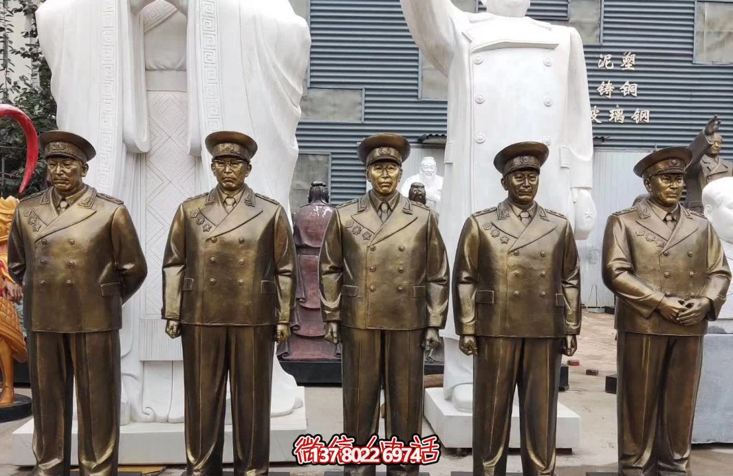 仿銅偉人元帥玻璃鋼雕塑，締造景區世界十大經典