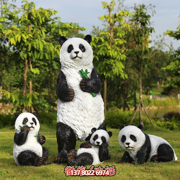 玻璃鋼仿真熊貓，讓動物園的動物更加生動