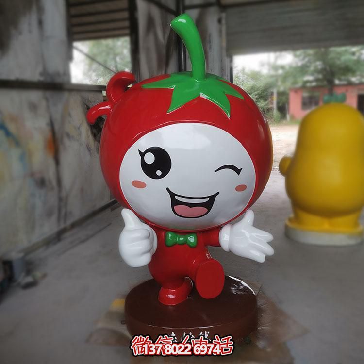 玻璃鋼雕刻卡通公仔擺件，新農村落景觀園林裝飾