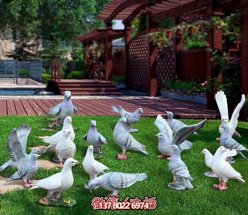 童趣仿真動(dòng)物樹脂雕塑，打造完美草坪戶外景觀