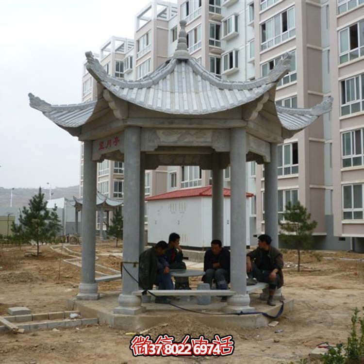 古典風情涼亭，點綴小區廣場，讓您休閑身心