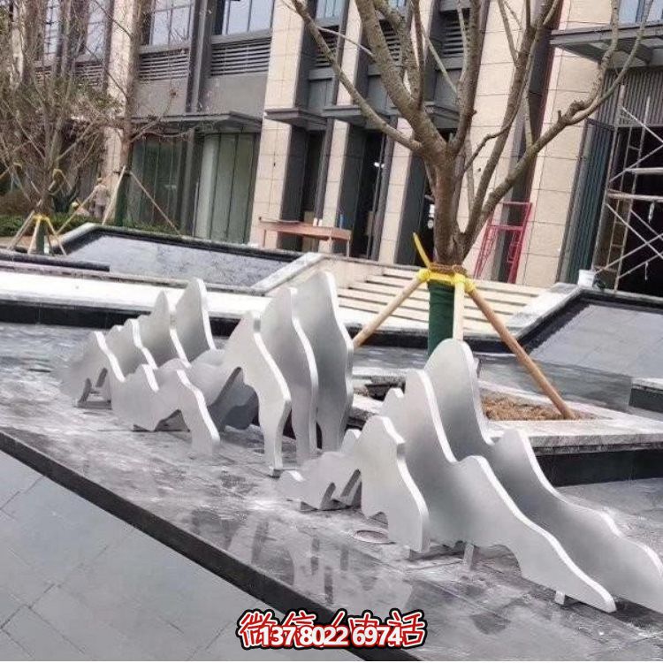 融合唯美抽象，完美裝點小區景觀的不銹鋼噴泉水池雕塑