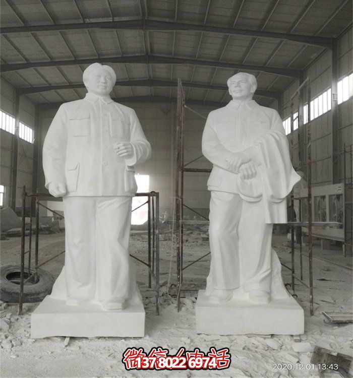 毛澤東偉人雕像，大型漢白玉雕刻，適宜于廣場等場所