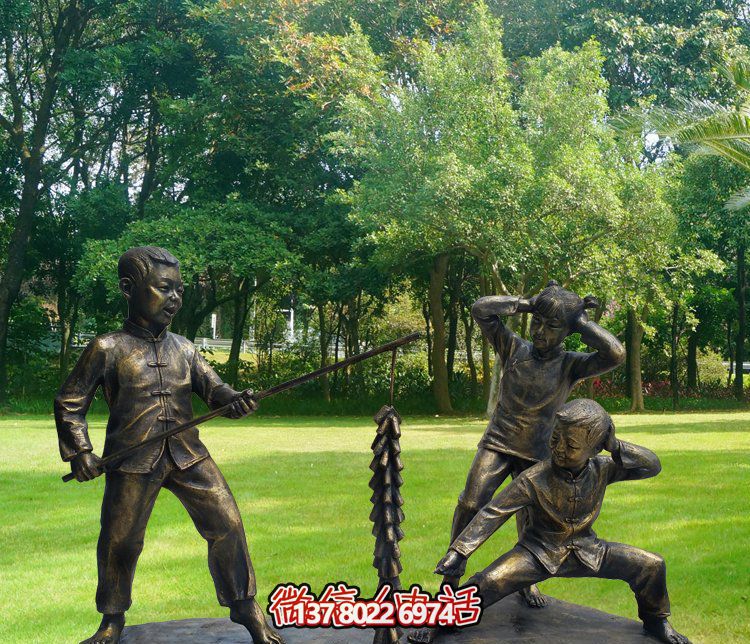 戶外公園裝飾銅雕放鞭炮雕塑 戶外公園裝飾銅雕放鞭炮雕塑