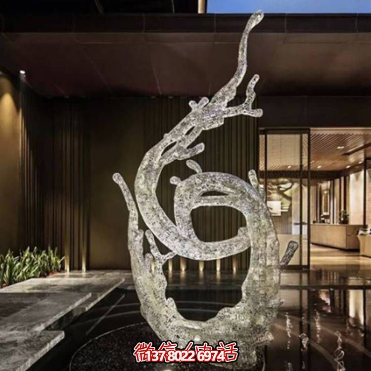 不銹鋼浪花雕塑，創(chuàng)意廣場裝飾