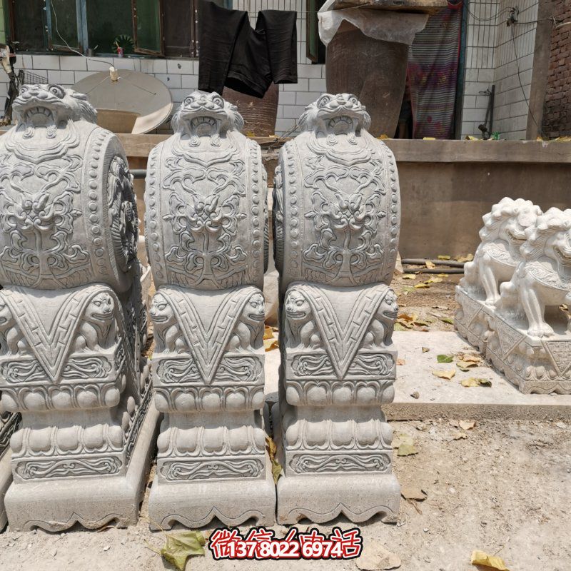 精美古典石雕擺件，美化庭院景觀