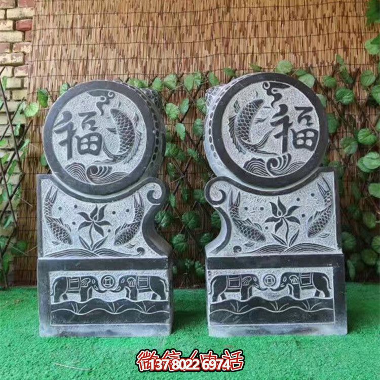 經(jīng)典園林古建青石門(mén)墩抱鼓石 經(jīng)典園林古建青石門(mén)墩抱鼓石