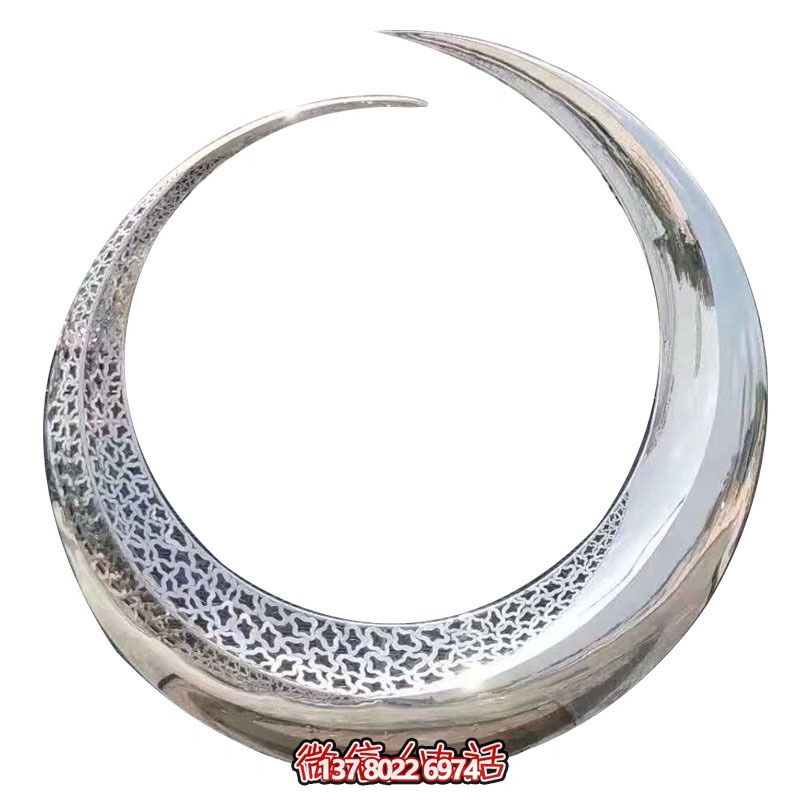 不銹鋼創(chuàng)意酒店圓環(huán)雕塑 不銹鋼創(chuàng)意酒店圓環(huán)雕塑