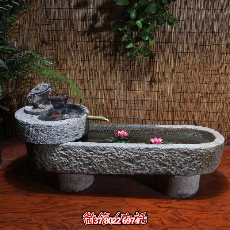 寺院老石缸青石石槽魚缸石頭花盆竹子流水圓形養(yǎng)荷花池 寺院老石缸青石石槽魚缸石頭花盆竹子流水圓形養(yǎng)荷花池