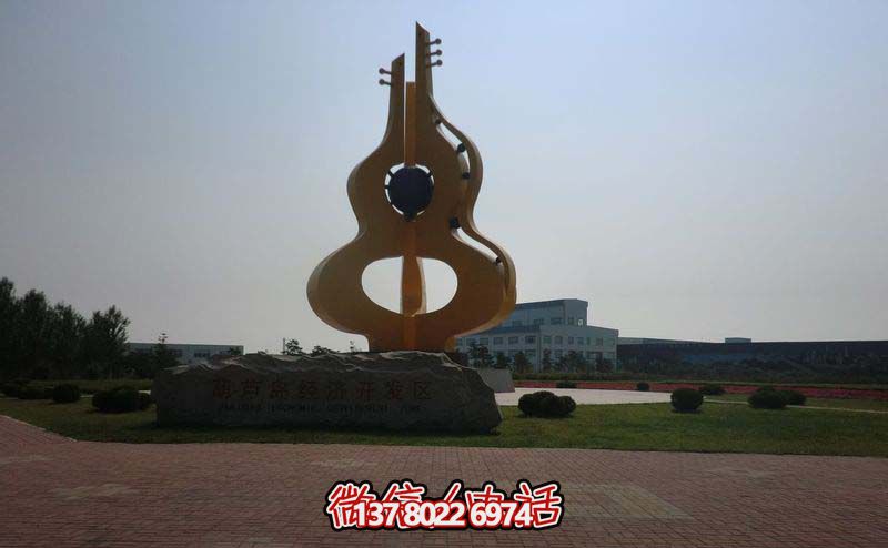 葫蘆雕塑-城市不銹鋼抽象黃色葫蘆雕塑 葫蘆雕塑-城市不銹鋼抽象黃色葫蘆雕塑