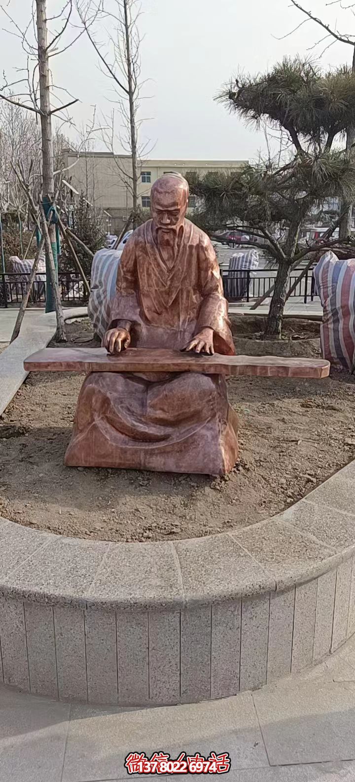 紫銅鍛造人物圓雕 紫銅鍛造人物圓雕