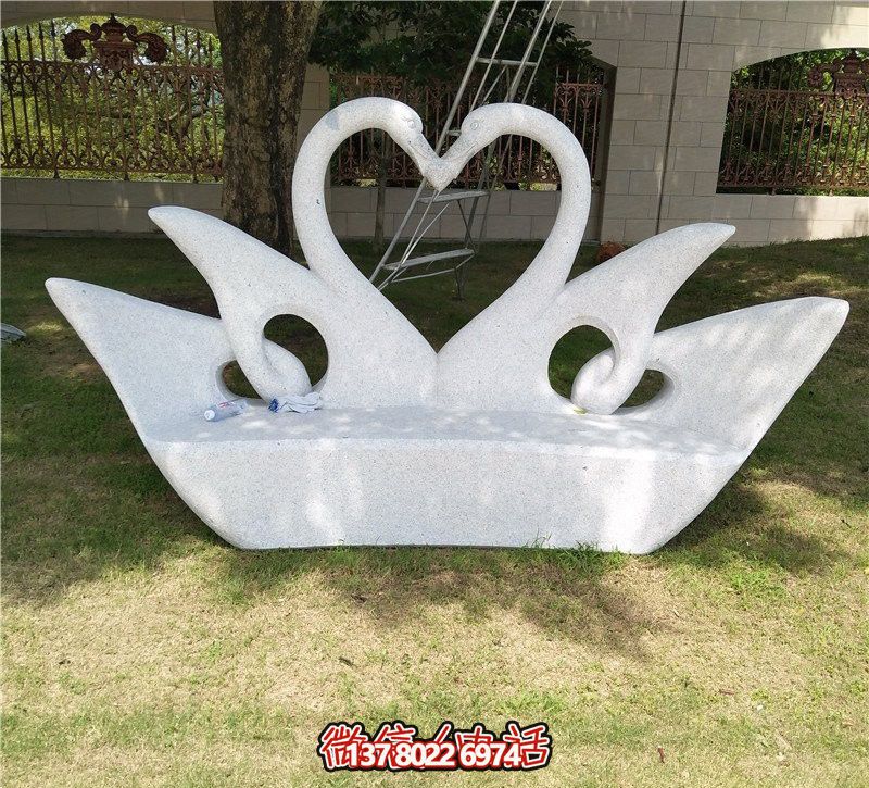 別墅酒店創意抽象愛心天鵝漢白玉天鵝雕塑 別墅酒店創意抽象愛心天鵝漢白玉天鵝雕塑